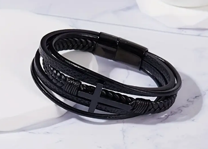 Men's Cross Bracelet