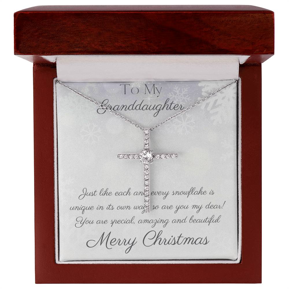 To My Granddaughter - Christmas Cross