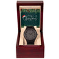 Merry Christmas - Wooden Watch