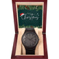 Merry Christmas - Wooden Watch