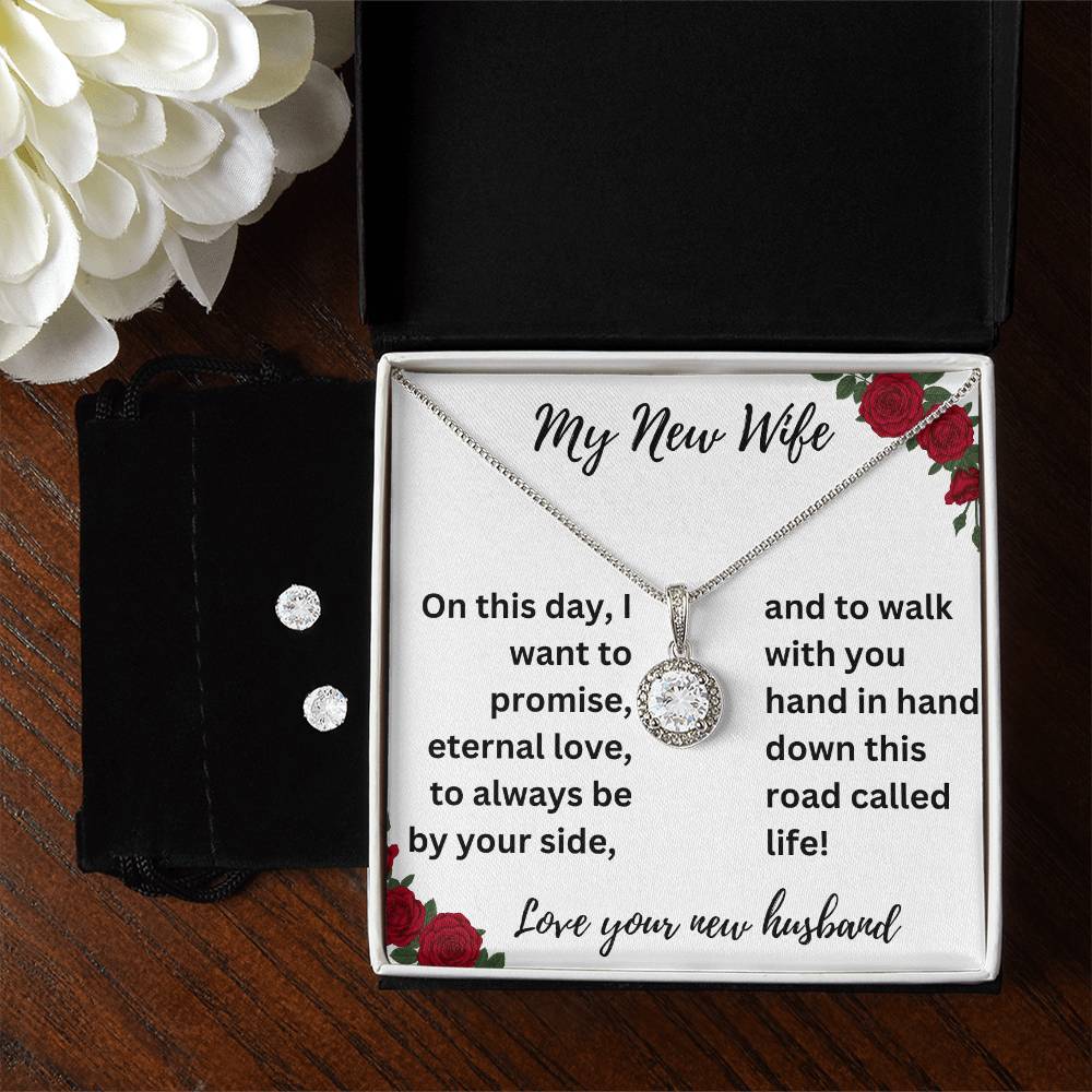 Eternal Hope Necklace Set - To My New Wife