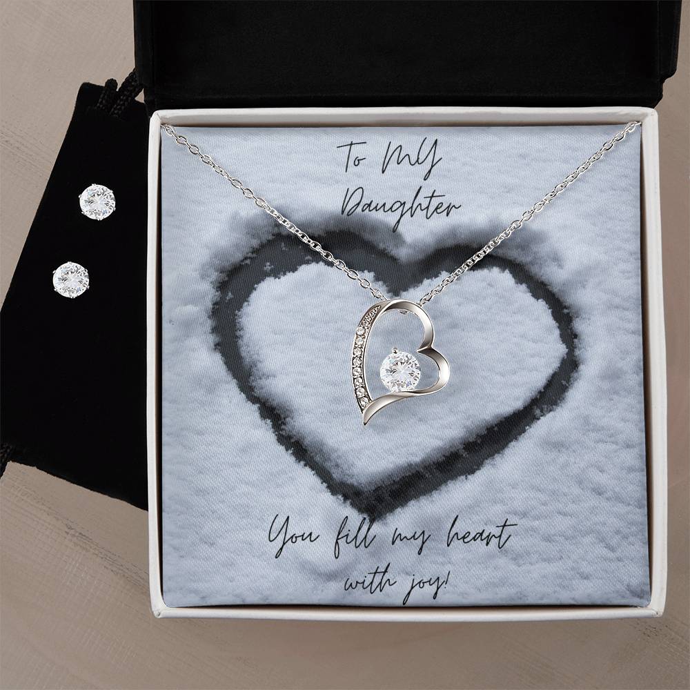 Holiday - To My Daughter Bundle Necklace and Earrings