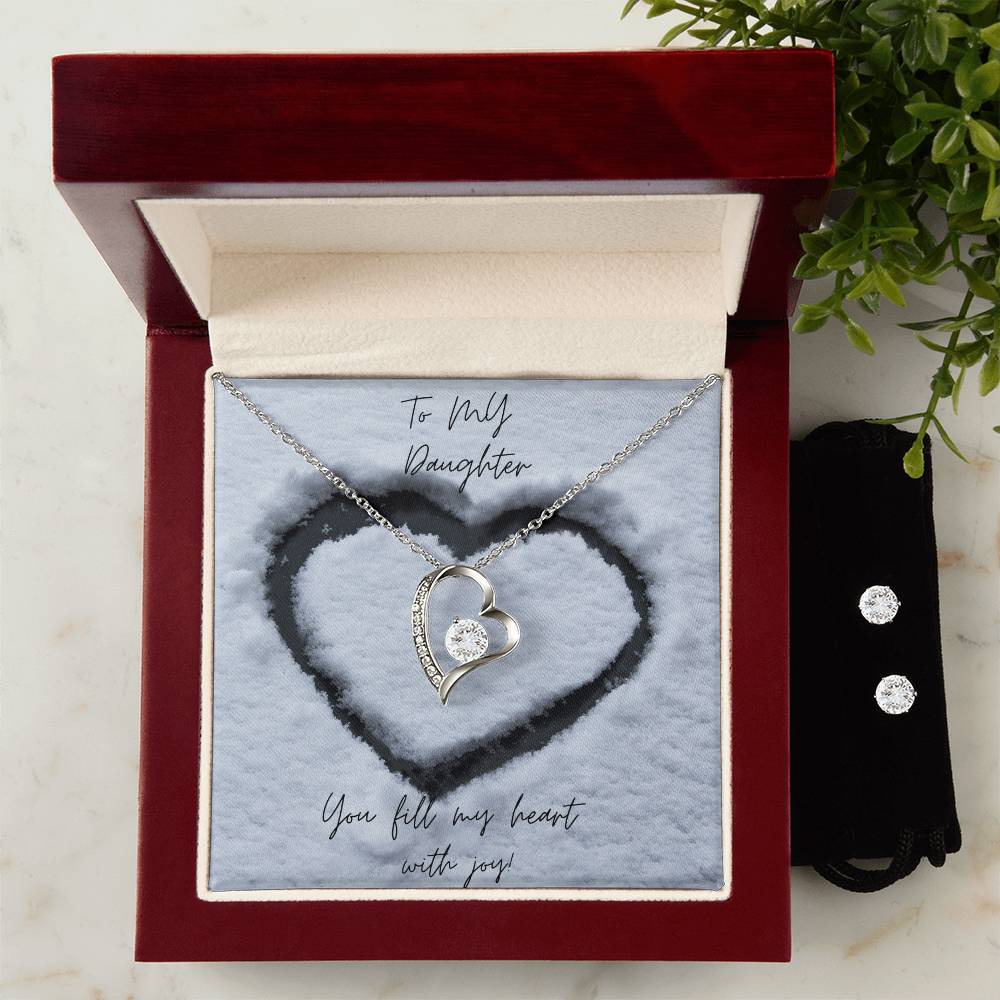 Holiday - To My Daughter Bundle Necklace and Earrings