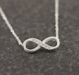 Infinity Crystal Pendant Necklace