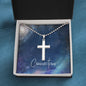 Stainless Cross Necklace with Ball Chain