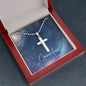 Stainless Cross Necklace with Ball Chain