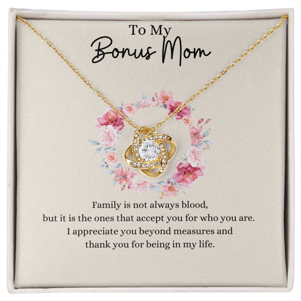To My Bonus Mom - Knot Necklace