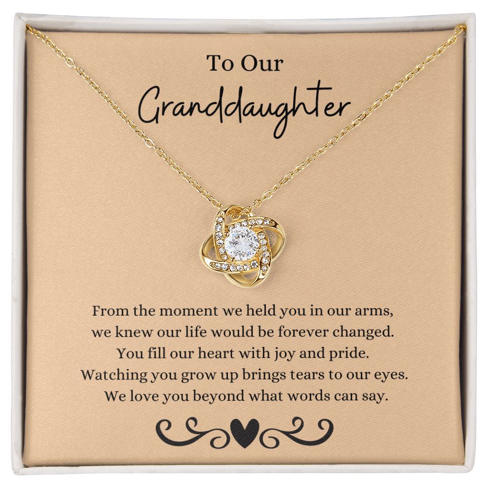 To Our Granddaughter - Knot Necklace