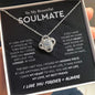 To My Beautiful Soulmate | I Love You, Forever & Always - Love Knot Necklace