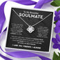 To My Beautiful Soulmate | I Love You, Forever & Always - Love Knot Necklace
