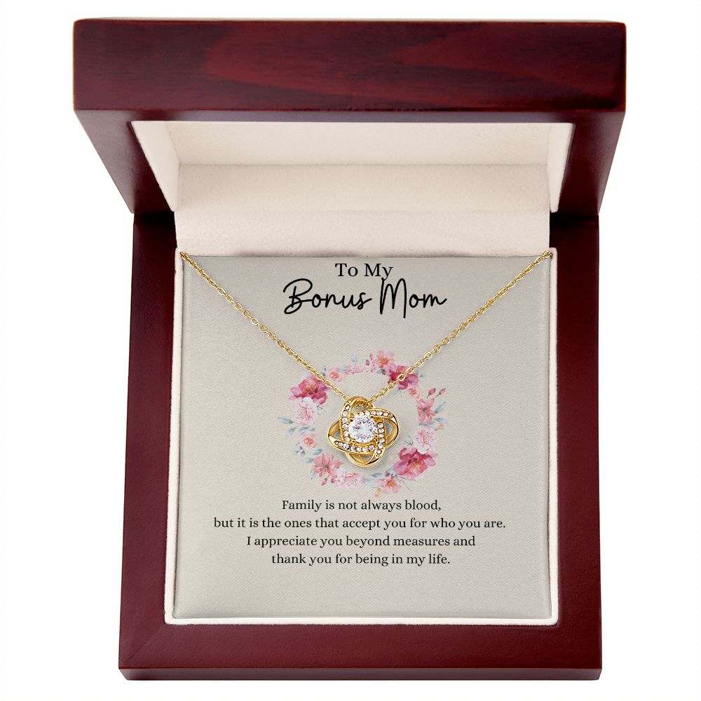 To My Bonus Mom - Knot Necklace