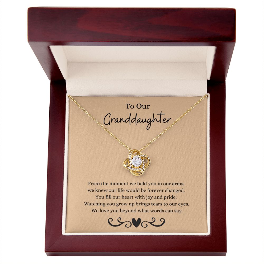 To Our Granddaughter - Knot Necklace