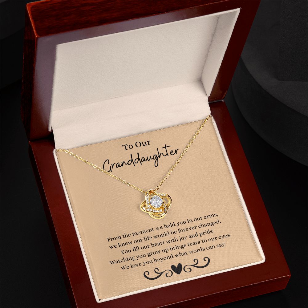 To Our Granddaughter - Knot Necklace