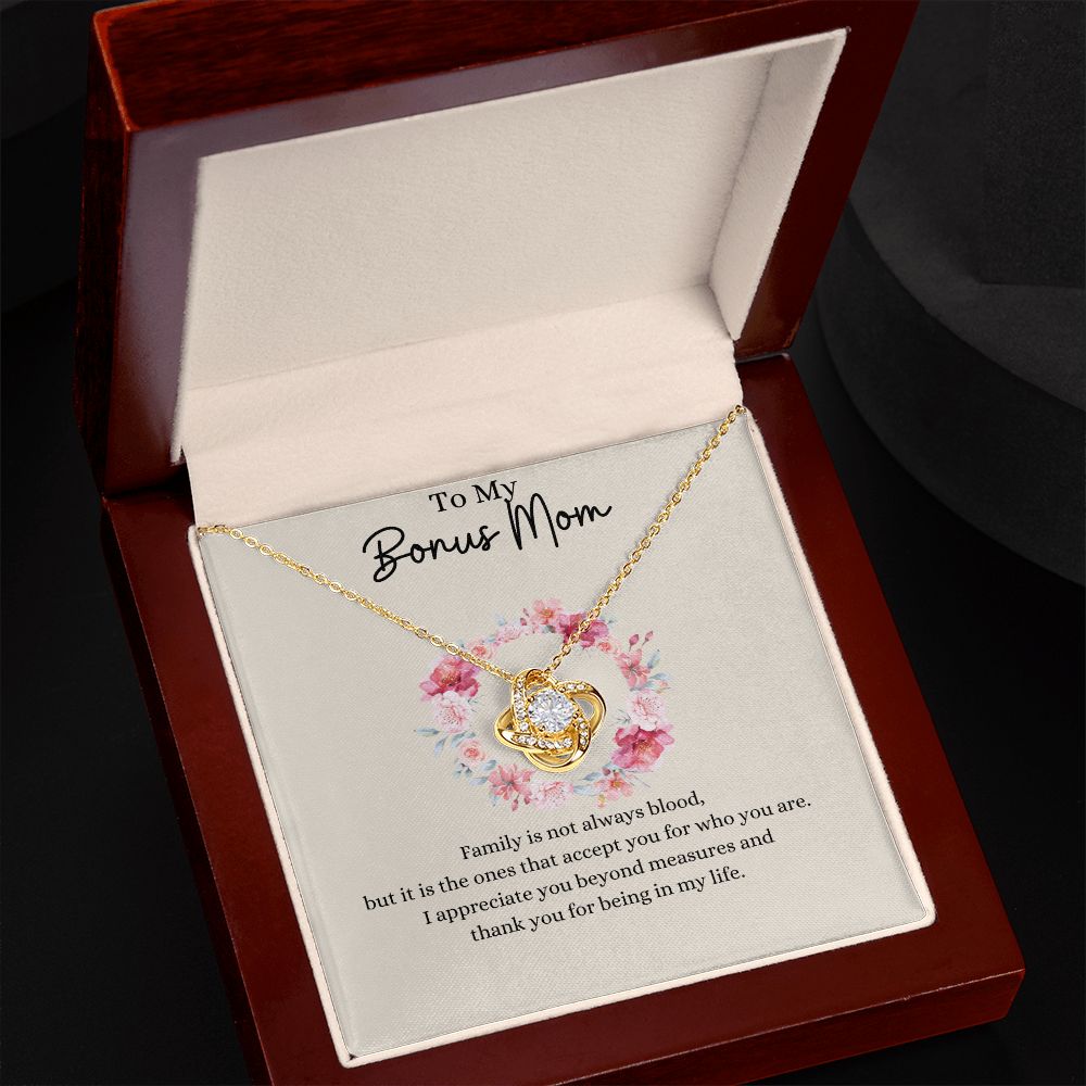 To My Bonus Mom - Knot Necklace