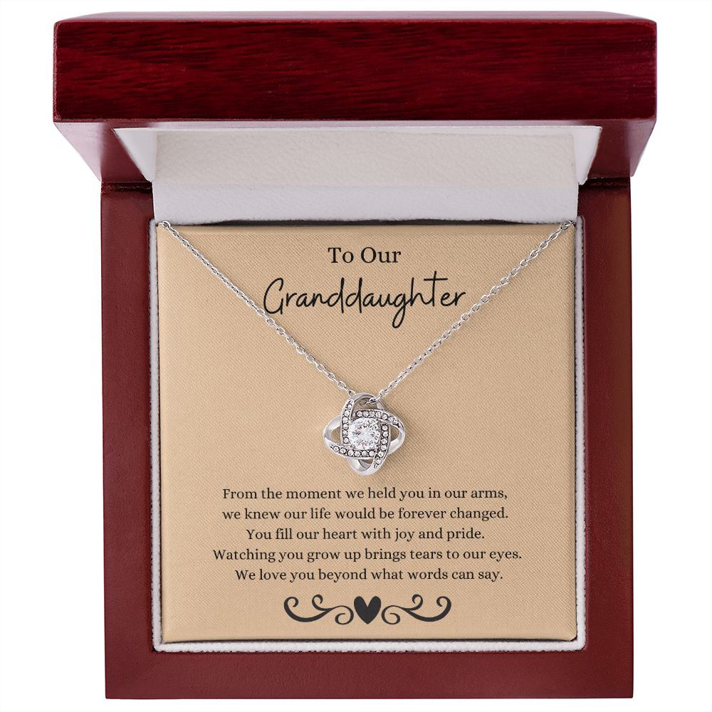 To Our Granddaughter - Knot Necklace