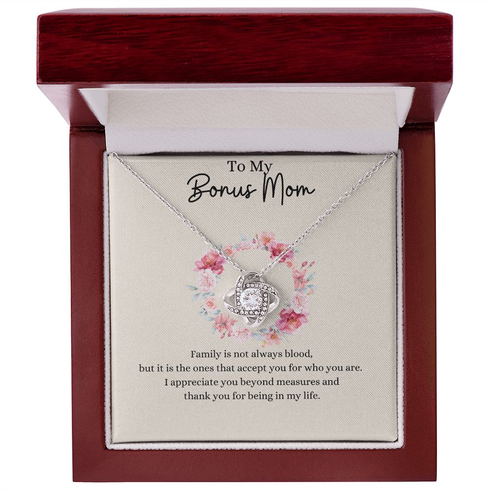 To My Bonus Mom - Knot Necklace