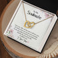 To My Soulmate | I Love You - Interlocking Hearts necklace