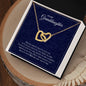 To My Granddaughter | Never Forget That I Love You - Interlocking Hearts necklace