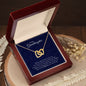 To My Granddaughter | Never Forget That I Love You - Interlocking Hearts necklace