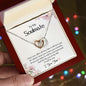 To My Soulmate | I Love You - Interlocking Hearts necklace