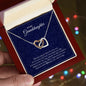 To My Granddaughter | Never Forget That I Love You - Interlocking Hearts necklace