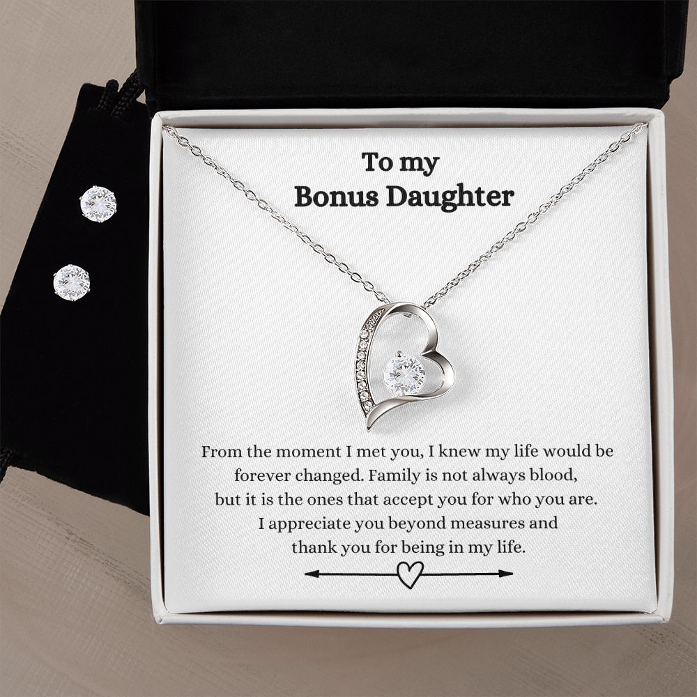 To My Bonus Daughter - Forever Love Heart