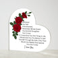 I love You Plaque - for Soulmate