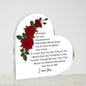 I love You Plaque - for Soulmate