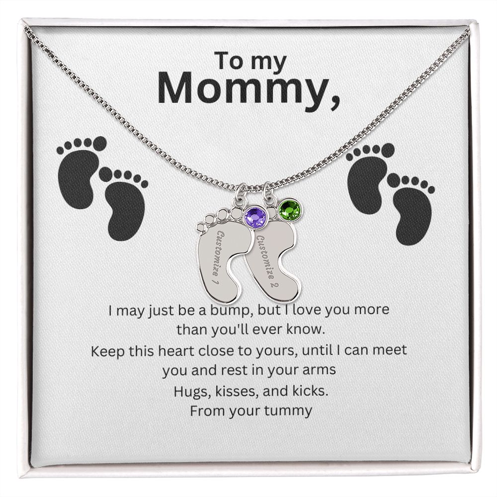 Mommy-To-Be Foot Necklace