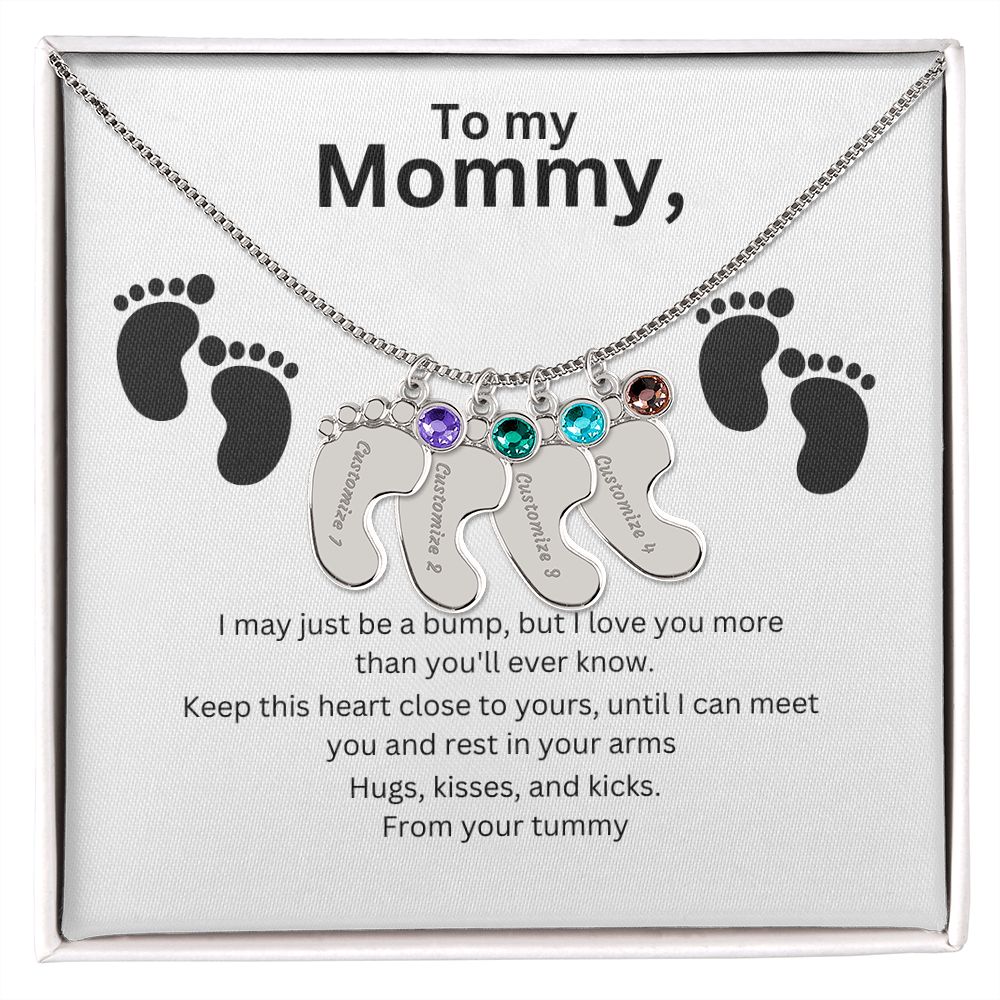 Mommy-To-Be Foot Necklace