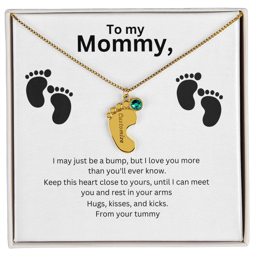 Mommy-To-Be Foot Necklace