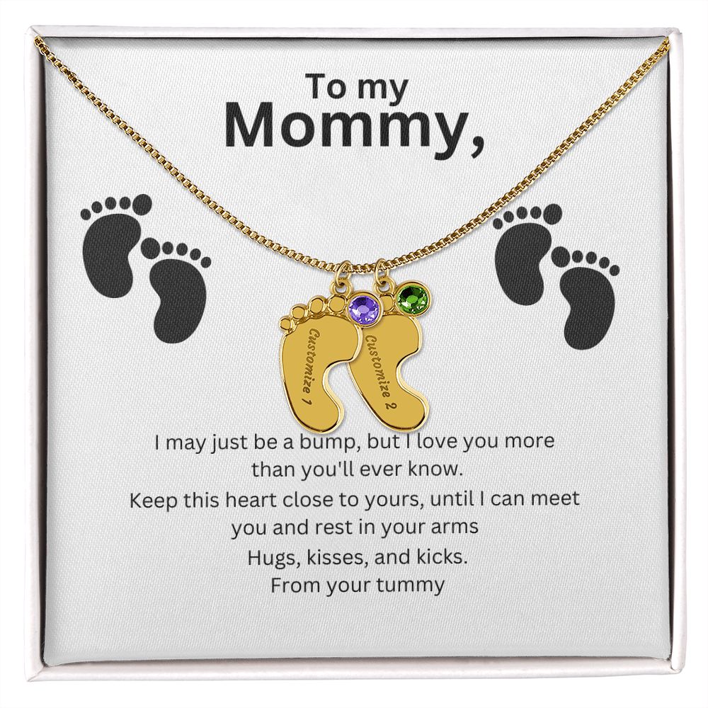 Mommy-To-Be Foot Necklace