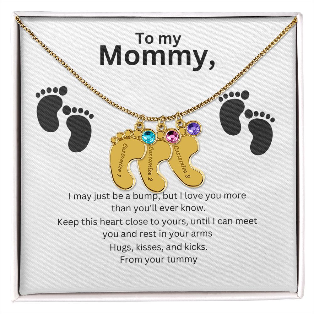 Mommy-To-Be Foot Necklace