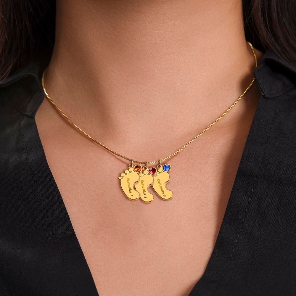 Mommy-To-Be Foot Necklace