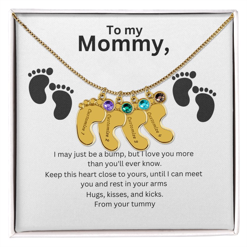 Mommy-To-Be Foot Necklace