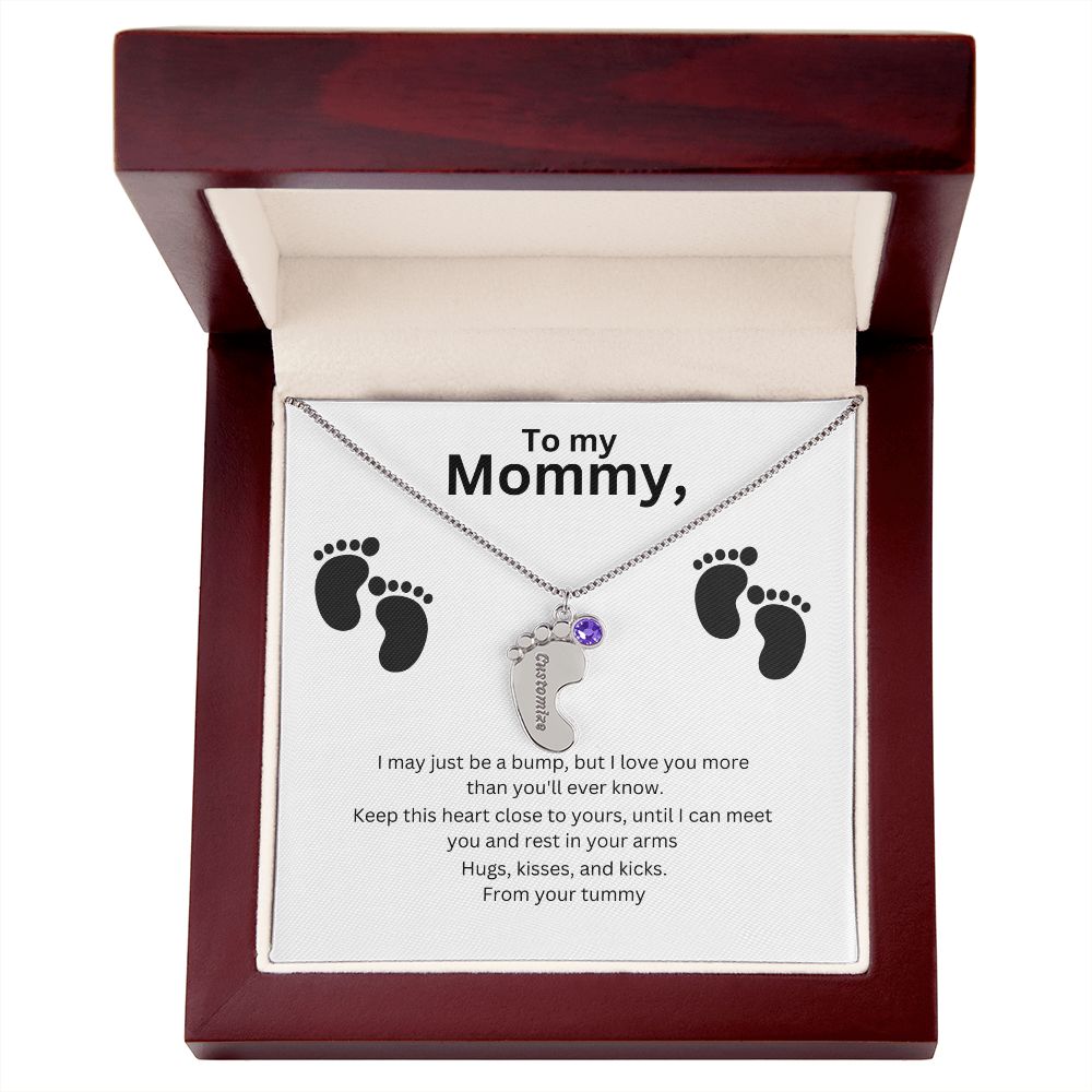 Mommy-To-Be Foot Necklace