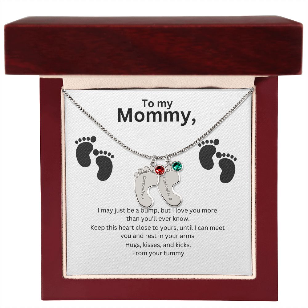 Mommy-To-Be Foot Necklace