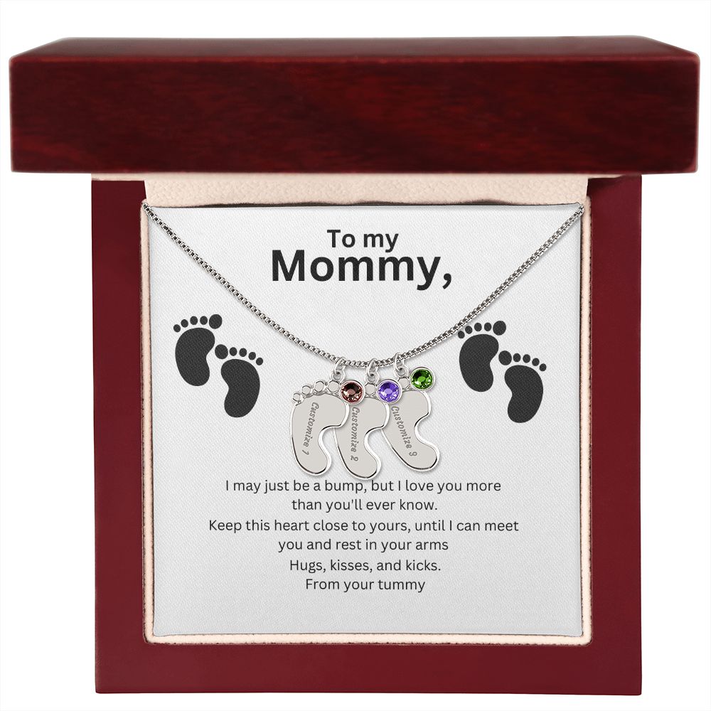 Mommy-To-Be Foot Necklace