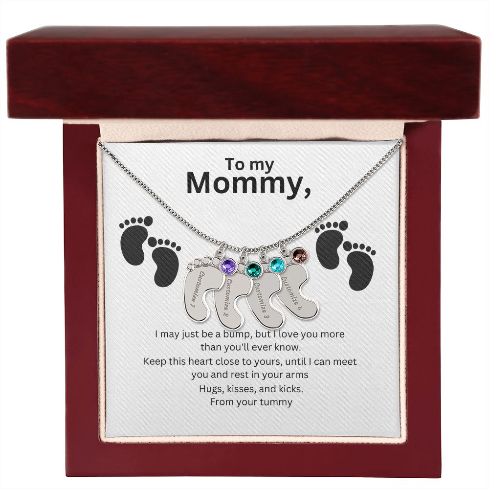 Mommy-To-Be Foot Necklace