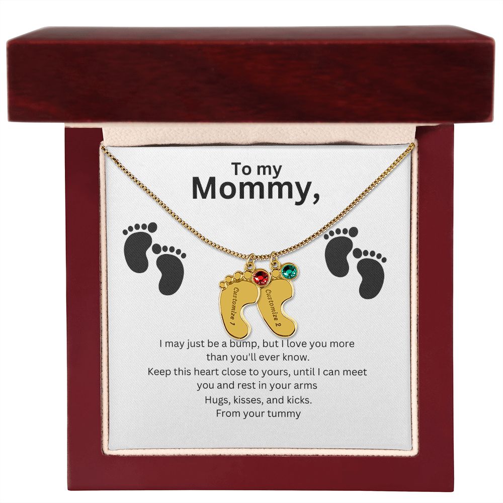 Mommy-To-Be Foot Necklace