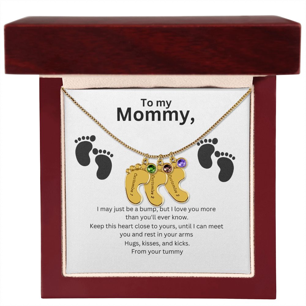 Mommy-To-Be Foot Necklace