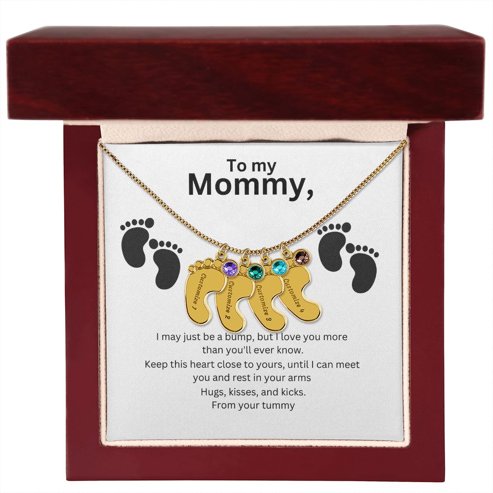 Mommy-To-Be Foot Necklace