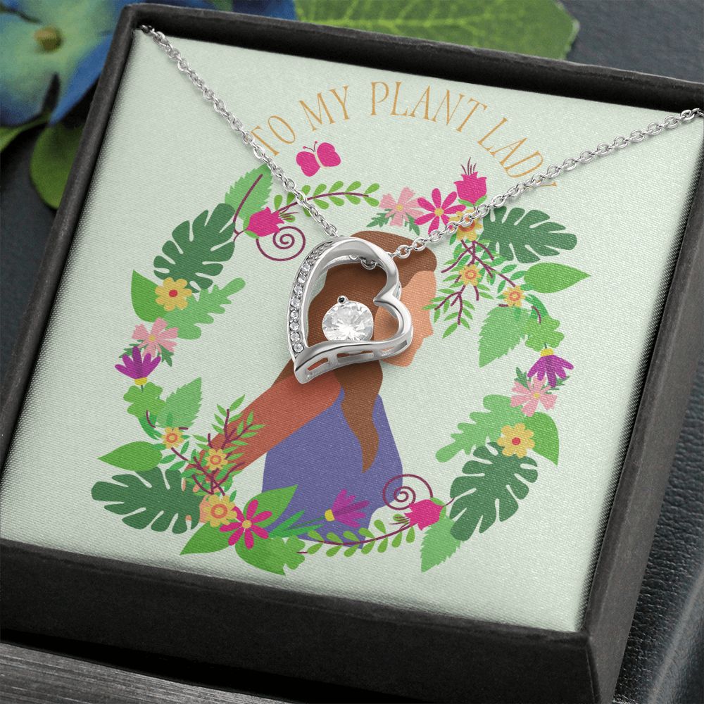 To My Plant Lady Necklace - Forever Heart