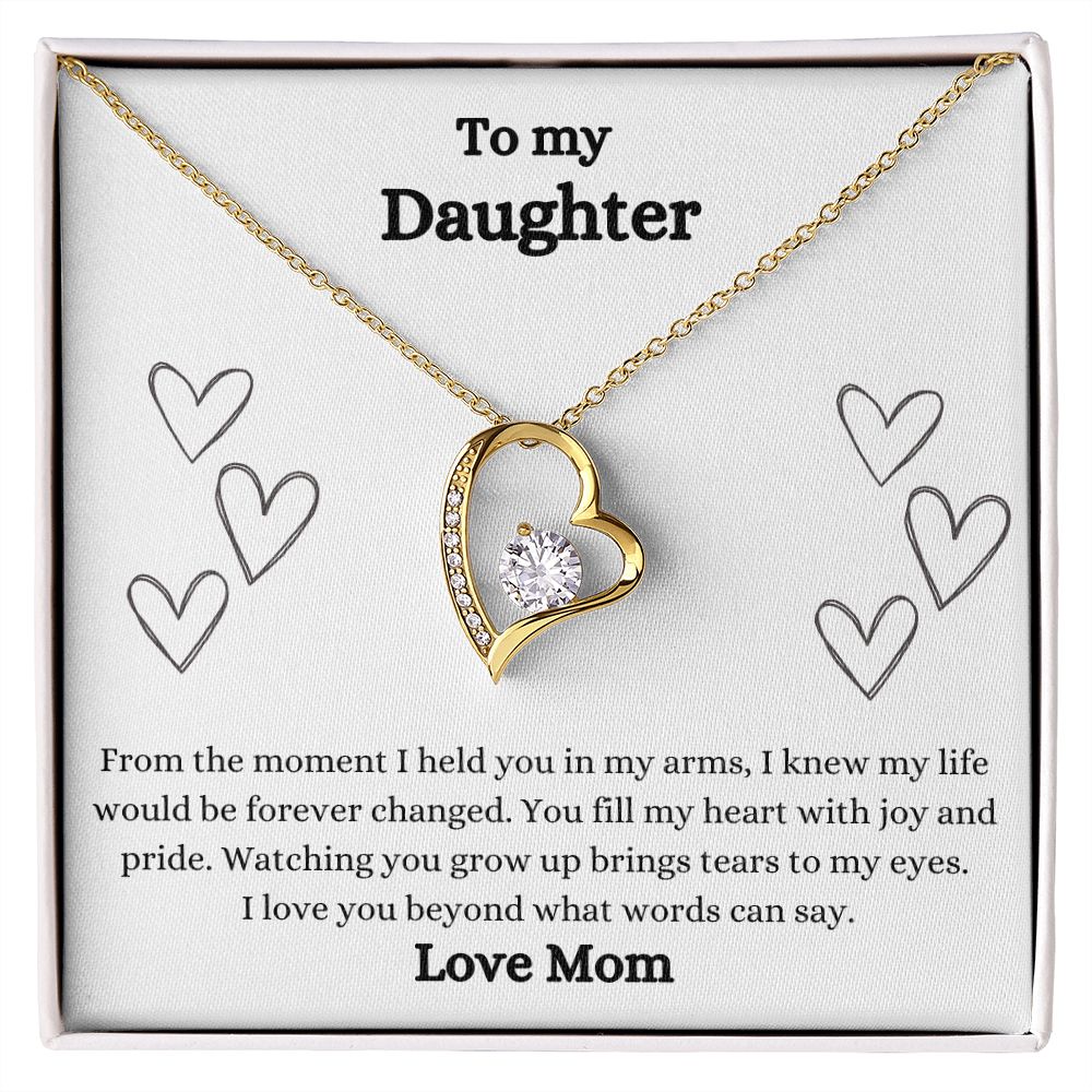 To My Daughter - Forever Love Necklace