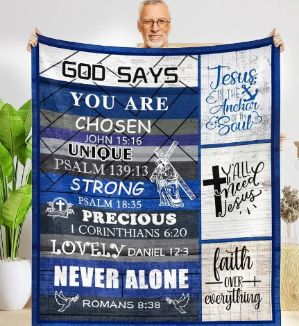 Prayer Blanket - God Says You are Chosen
