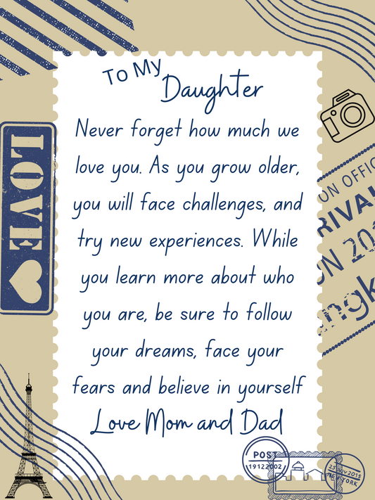 To My Daughter Blanket