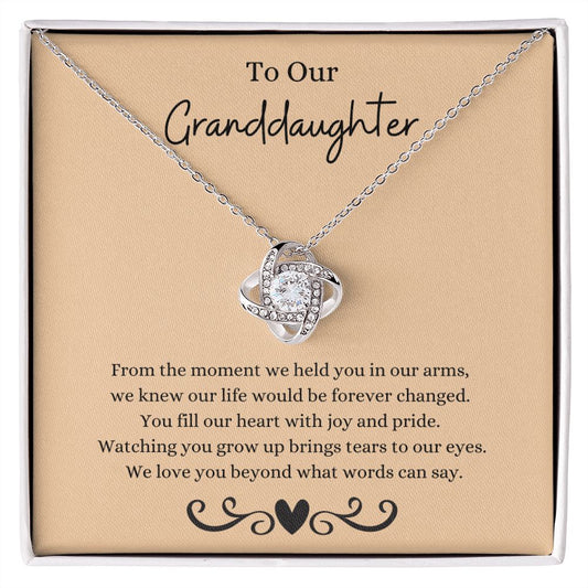 To Our Granddaughter - Knot Necklace