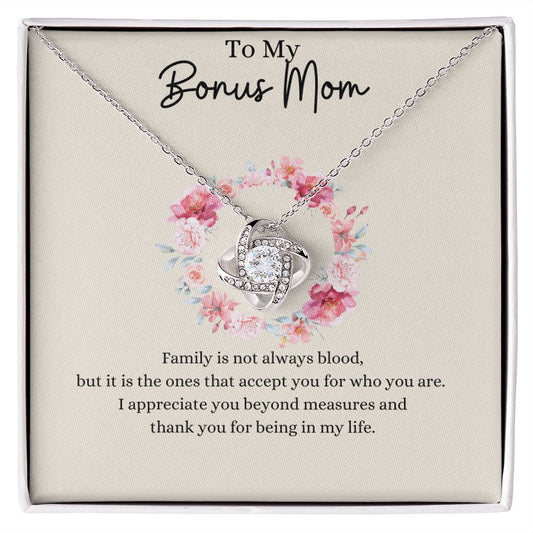 To My Bonus Mom - Knot Necklace