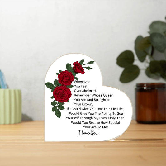 I love You Plaque - for Soulmate