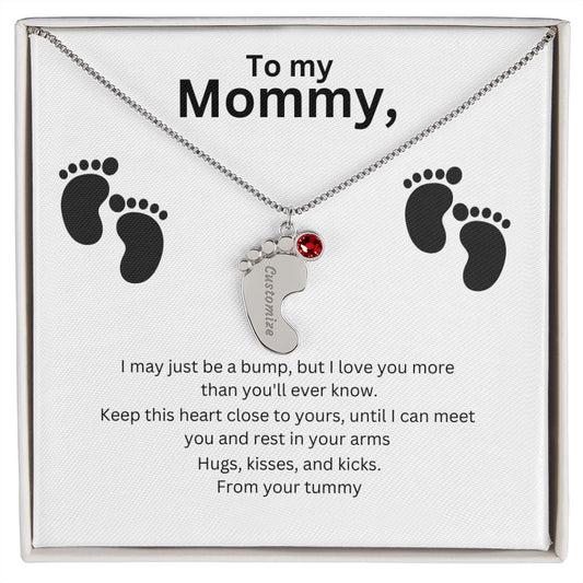 Mommy-To-Be Foot Necklace